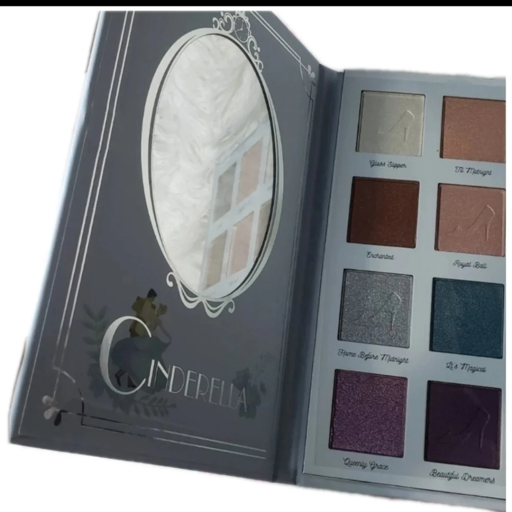 Disney Cinderella Complexion Palette Beauty Puff Bundle NWT
